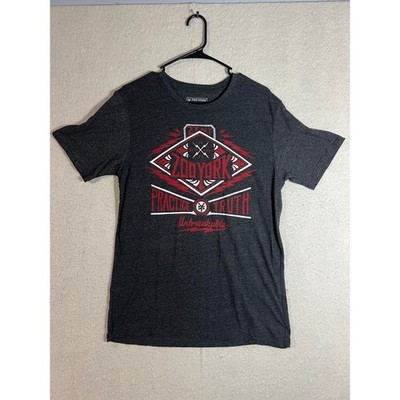 Zoo York Mens Graphic T Shirt Dark Gray Practice Truth Unbreakable Size M