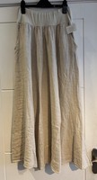 Linen Maxi Skirt With Pockets - Size 12/14. New With Tags