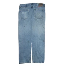 Wrangler 90's Lightwash Straight Leg Baggy Jeans / Pants 36 Blue