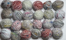 Job lot Bundle knitting crochet 24x Ball Oddments Luxury MOHAIR Slub Blend OD38B