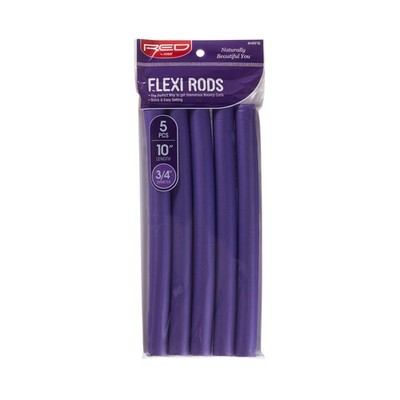 Flexi Rods Hair Curlers 10 Inch 3/4 Inch Heatless Foam Rollers Bouncy Waves