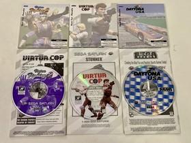 Saturn 3 Free Games Pack (Virtua Fighter 2, Virtua Cop, Daytona USA) CIB Good