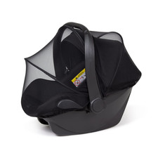 Car Seat Mosquito Net Cover Black  Breathable Material, 2-Way Zipper, Easy In