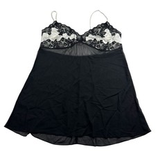Cacique Babydoll Nightgown Lingerie Dress Plus Size 26/28 Nylon Polyester Satin