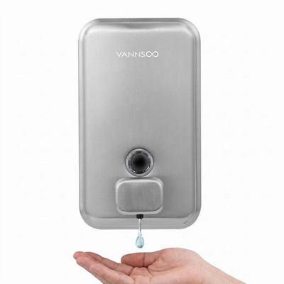 Commercial Soap Dispenser Wall Mount Bathroom, 27 fl.oz. | Liquid Brushed Sta...