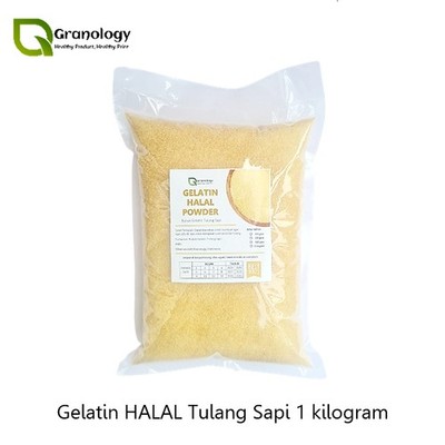 Halal Gelatinepulver 1kg Premium Backen Dessert Verdickungsmittel Natur