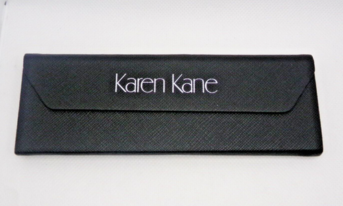 Black Triangular Folding Collapsible Hard Case for Glasses ~ by Karen Kane - Afbeelding 1 van 7