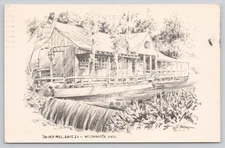 Old Mill Restaurant Cocktail Lounge Westminster Massachusetts MA 1965 Postcard