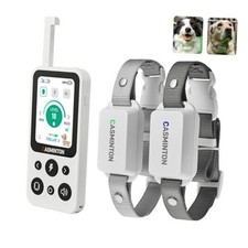 Shock Collar for 2Dogs CRS01Pro 126 Training Levels, 4 Powerful White/Gray