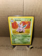 Nidorino 037/102 Base Set (Shadowless) Regular