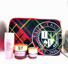 Estee Lauder Resilience Multi-Effect Cream Soft Clean 4 Pc Travel SET w/Bag