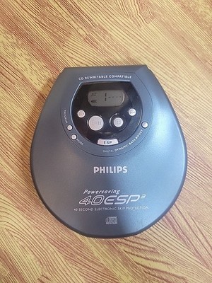 Philips Powersaving 40 ESP3 Personal CD Player 40 Second Skip Protection AZ-9103