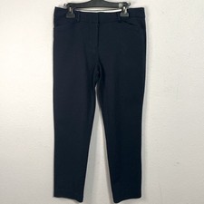 Talbots Women Navy Hampshire Style Mid Rise Pants Size 8