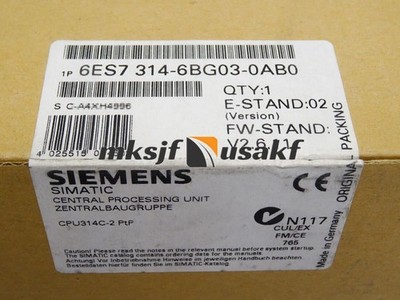 NEW SIEMENS S7-300 CPU 314C-2 6ES7314-6BG03-0AB0 6BGO3-OABO US Free tax