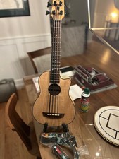 Kala U-Bass Spalted Maple Acoustic-Electric Bass Guitar - Natural