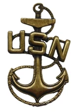 USN United States Navy CPO Chain & Anchor Badge afx