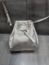 ANNABEL INGALL Bucket Leather Bag Georgia Crossbody Metalic B000690