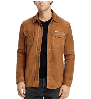 John Varvatos Shilo Goat Suede Jacket Size XS RETAIL $798 | eBay