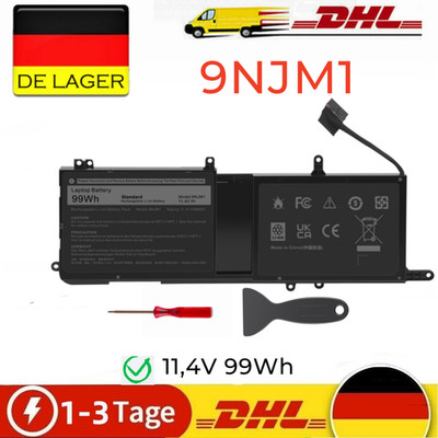 9NJM1 Akku für Dell Alienware 15 R3 R4 17 R4 R5 P31E MG2YH HF250 0MG2YH 99Wh 