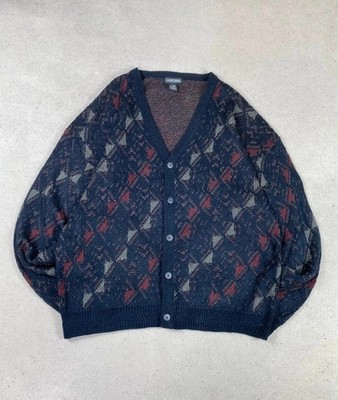 Pullover Jantzen Strickjacke Vintage Sweat Blau L Oversize