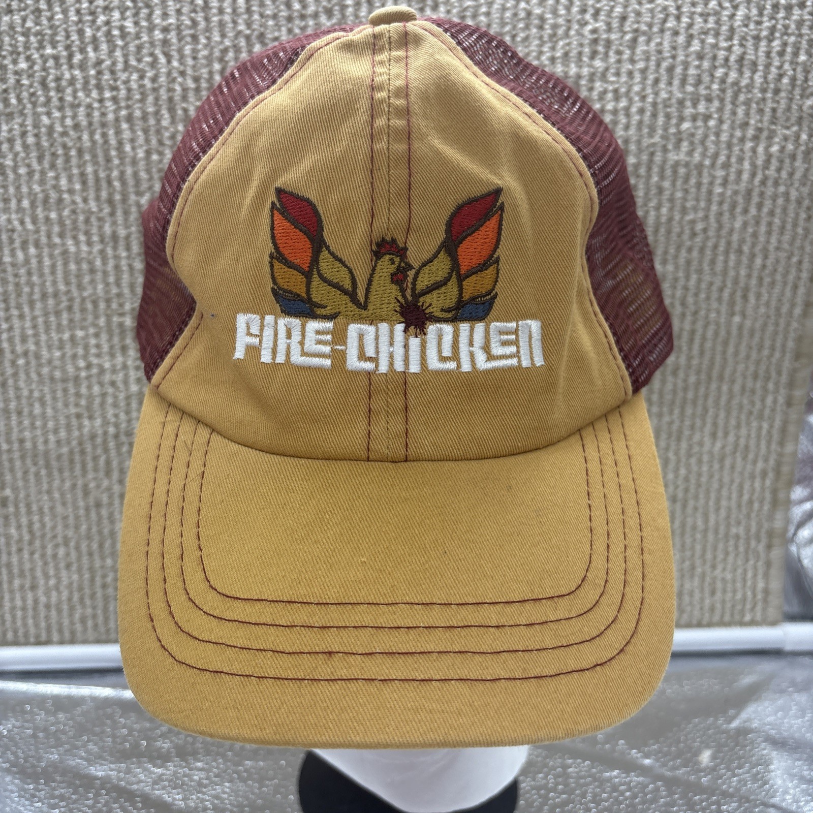 Fire Chicken Mesh Snapback Adjustable Baseball Ha… - image 2