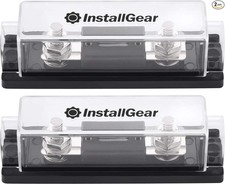 0/2/4 Gauge ANL Fuse Holder with 100 Amp Fuse - 2 Pack - Use with 0, 4, 8,