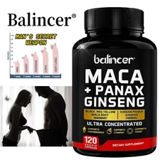 Maca +Ginseng Extract Capsules-Enhance Libido and Endurance, Improve Performance