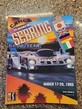 1993 12 Hours of Sebring Official Program Grand Prix of Endurance Vintage