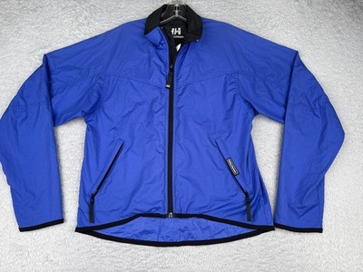 Helly Hansen Jacket Womens Extra Small Blue Windbreaker Teijen Silmond Mock Neck