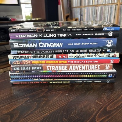 DC Hardcover 9 Graphic Novel Lot Batman Harley Quinn Tom King Grant Morrison