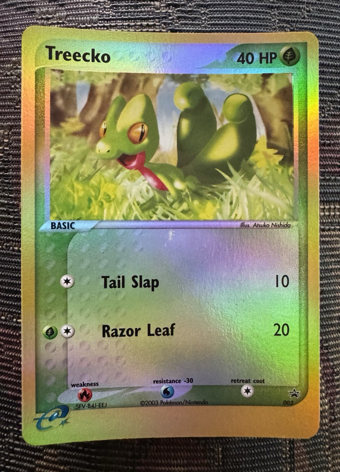 2003 Pokémon TCG White Star Promo Card 03 Treecko Reverse Holo NM