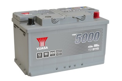 90Ah Starterbatterie Yuasa YBX5115 12V 90Ah 800A High Performance Autobatterie