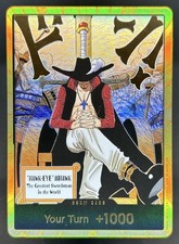 2026 One Piece Azure Seas Seven Dracule Mihawk Gold Don Card