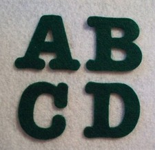 1.5" Alphabet A to Z Craft Felt your color choice