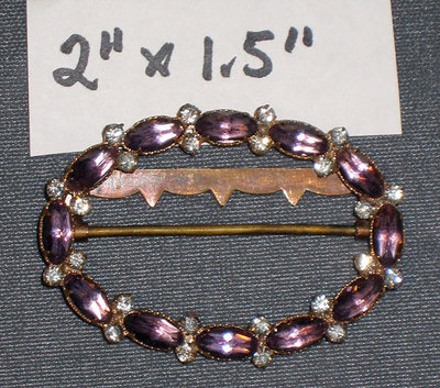 Antique Victorian Sash Buckle Round 3\