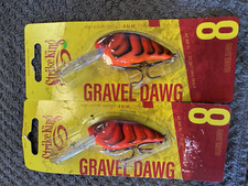Strike King Gravel Dawg 8  Fire Craw 9 (lot of 2)