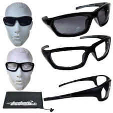 Bikershades Motorcycle Safety Sunglass Foam Padded Cushion Wind Block Men Women
