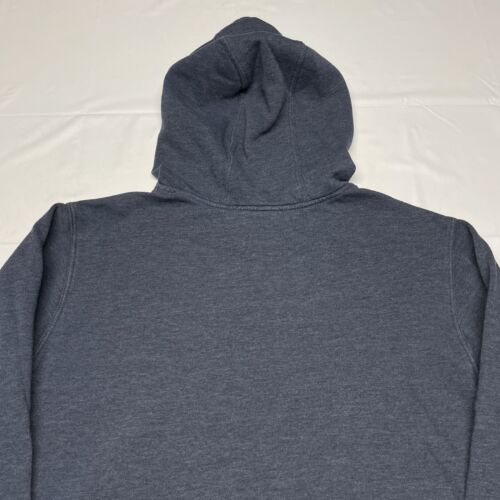Vintage Volcom Hoodie Mens Medium Blue Gray Skateboarding Pullover Y2K Hipster - Picture 4 of 11