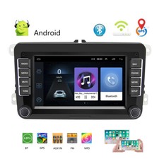 2 Din Android 7"Car Radio Touchscreen GPS Bluetooth Fits for VW Polo Passat Seat