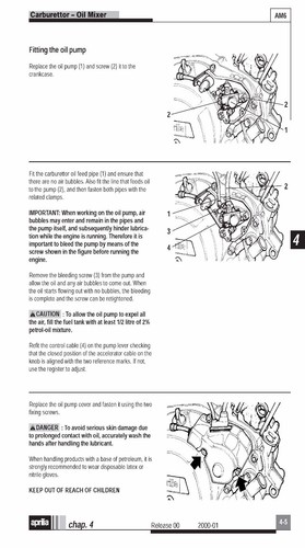 Aprilia Service Engine Manual 2000 & 2001 Engine AM6 - Picture 12 of 12
