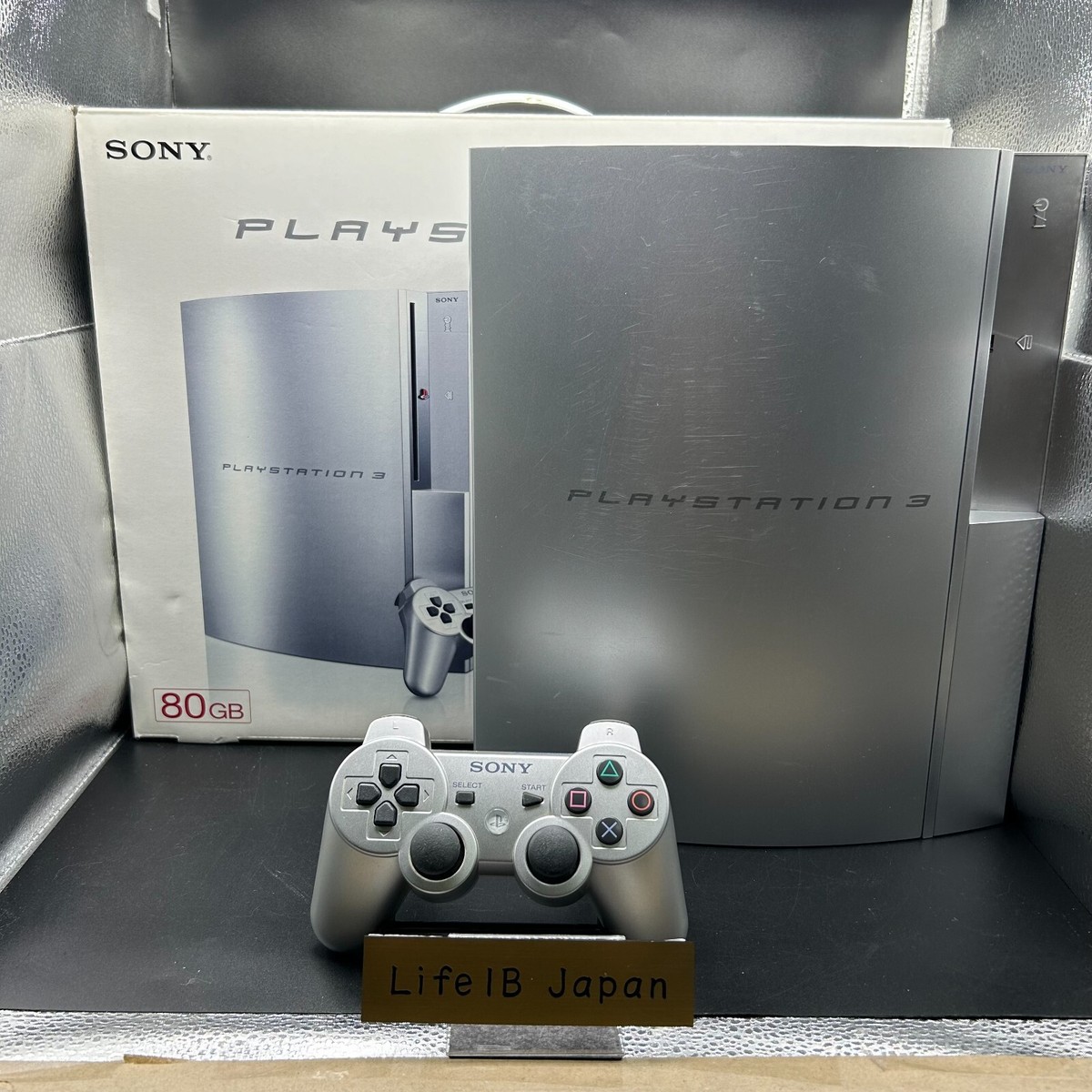 Sony PS3 Satin Silver 80GB CECHL00 Console with Box