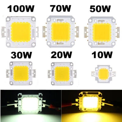 LED SMD Chip 10W20W50W100W Light Lamp Bulb Cool/Warm White High Power - Image 1 of 4