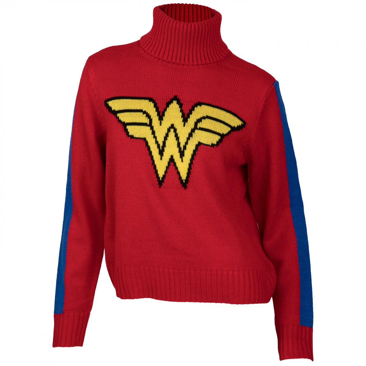 Wonder Woman Logo Pullover Turtle Neck Sweater Red | eBay