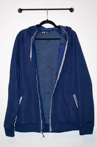 Under Armour Mens Jacket Coldgear Storm 2 Winter Coat Blue Large L - Picture 2 of 3