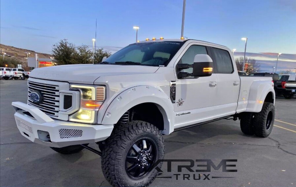 Paintable Black Pocket Rivet Fender Flares Set For 1722 Ford F250 F350