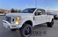 Paintable Black Pocket Rivet Fender Flares Set For 17-22 Ford F250 F350 Dually