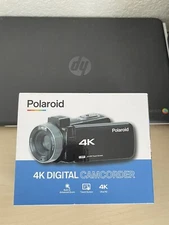 Polaroid ID995-BLK Black Portable Handheld Touch Screen 4k Digital Camcorder
