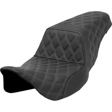 Saddlemen 808-07B-17502 Step-Up Seat Gray Lattice Stitch for 08-23 Touring