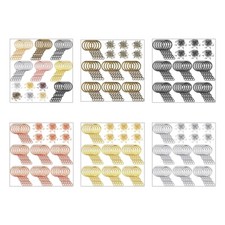 250Pcs Metal Split for Key Chain Ring Parts with Open Jump Ring & Connector Jewe