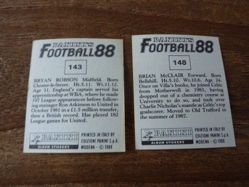Panini Football 88 Stickers from 1988 - VGC! - no's 1-200 - Pick Your Stickers! - Picture 14 of 24